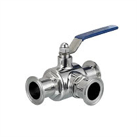 3-way Ball Valve, 1.5" TC Ports