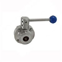 CLEARANCE Butterfly Valve, pull knob locking, 304SS