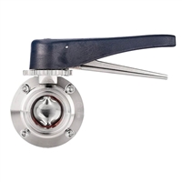 Butterfly Valve, Squeeze Trigger, SPIKE BRAND, 1.5" TC ports