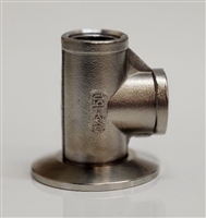 1.5" TC x 1/2" NPT THREADED TEE