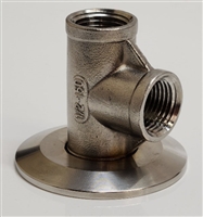 2" TC x 1/2" NPT THREADED TEE