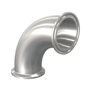 3" TC 90 degree elbow, Triclamp Triclover