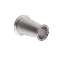 Triclover Reducer (concentric/cone shaped)  3" TC x 1.5" TC