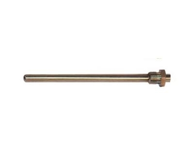 Brass Standard Thermowell for Industrial Bimetal Thermometers 1/2 NPT x 1/2 NPT Connection Size Stepped Style PIC Gauge TW-BR04-22S2 4 Stem Length 0.260 Bore Diameter