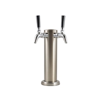 Tap Tower, Brushed SS, for Dual Faucets (faucets not included)