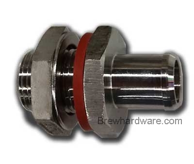 True Weldless Bulkhead - With Large BARB