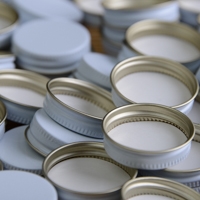38mm White Metal Screw Cap For Growlers and Jugs