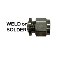 Compression Spud,  Weld or Solder 1/2" OD Tube Compression
